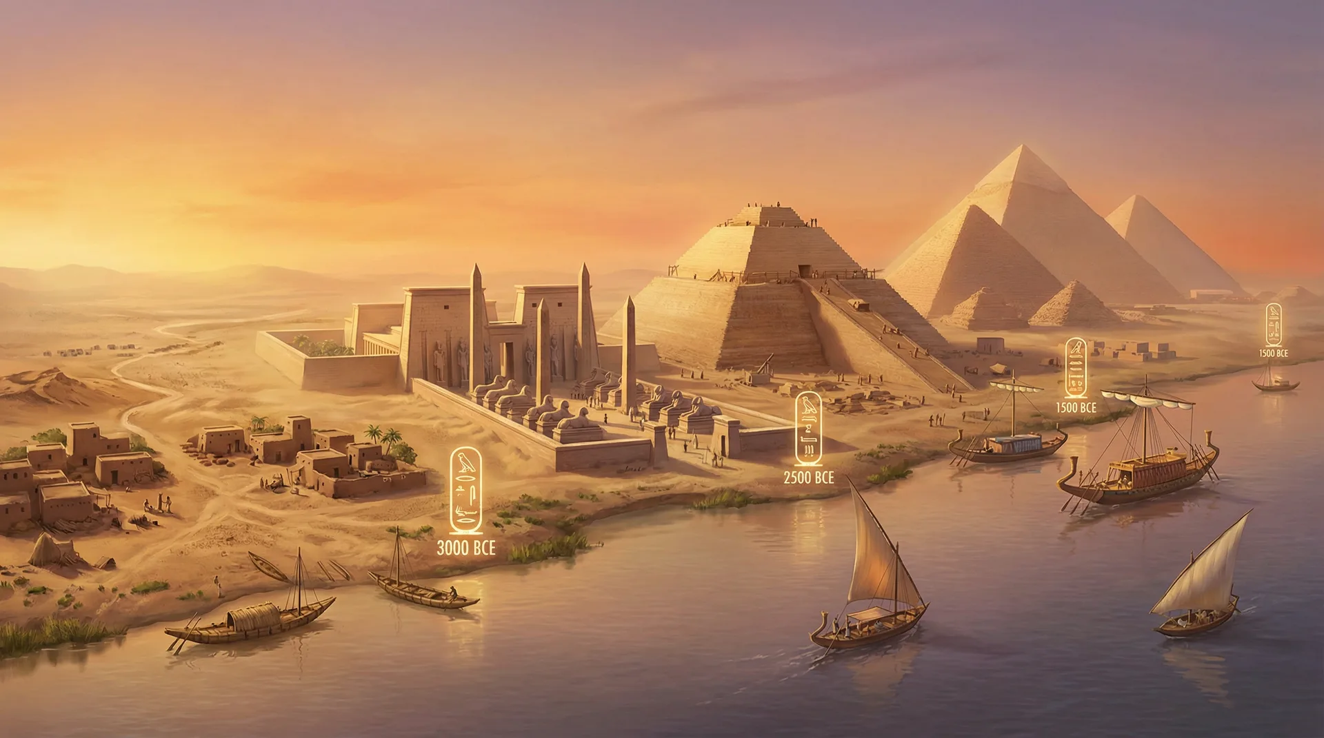 幸运飞艇 - 神庙发展史尼罗河时间轴全景
